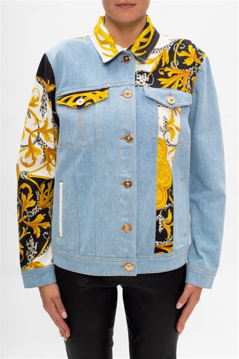 versace tortoise jacket|Versace denim jacket.